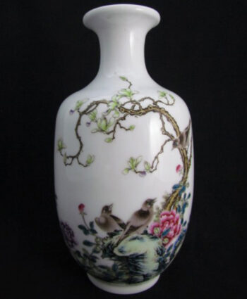 Chinese bird vase