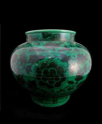 Peacock Green Porcelain Peony Tank